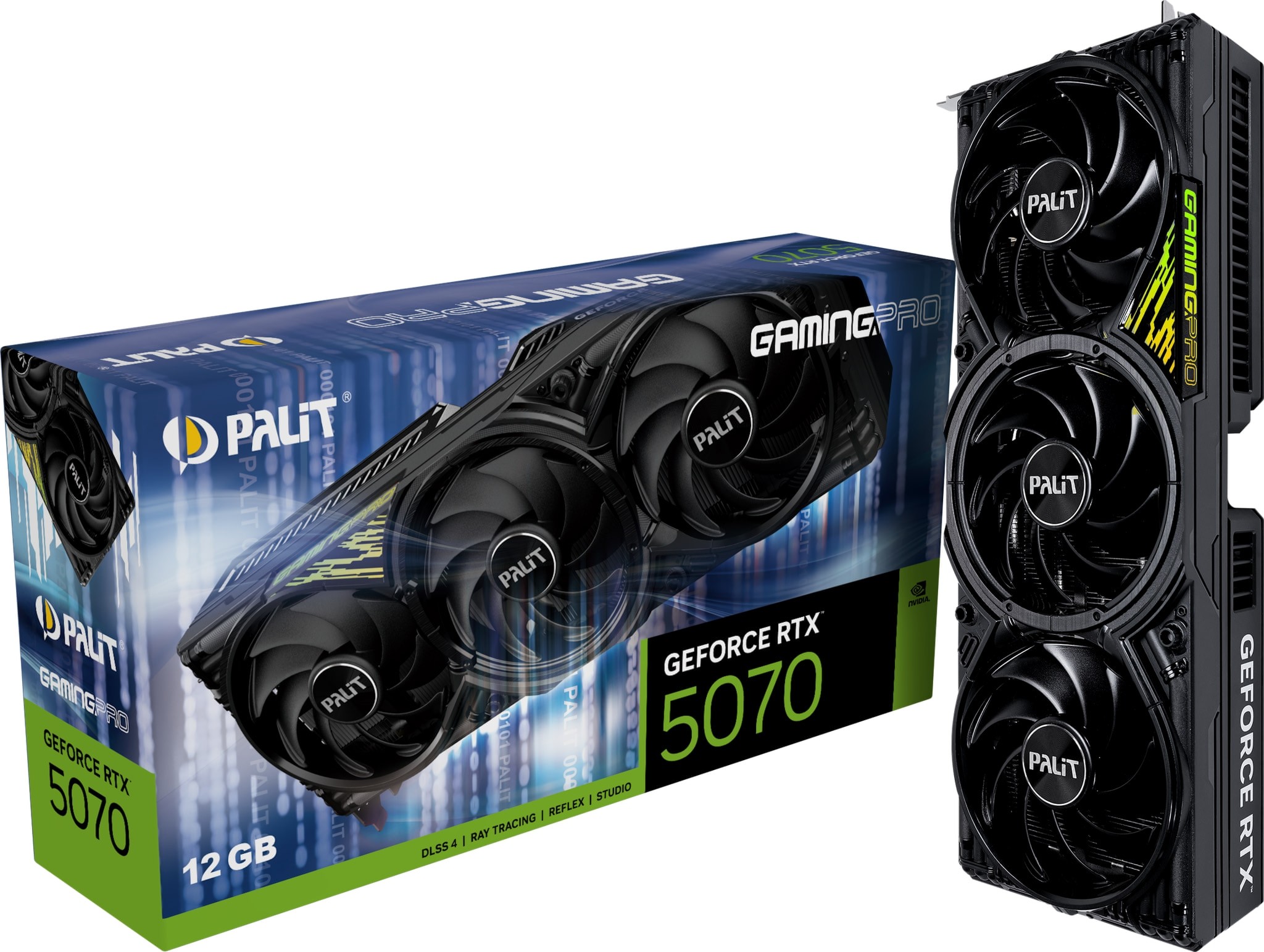 Palit GeForce RTX 5070 GamingPro NE75070019K9-GB2050A 12GB GDDR7 192-Bit PCIe 5.0 Desktop Graphics Card