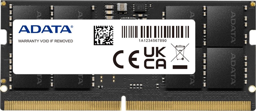 ADATA AD5S480032G-S Premier 32GB (1x32GB) DDR5-4800MT/s SO-DIMM CL40 1.1V Black Notebook Memory