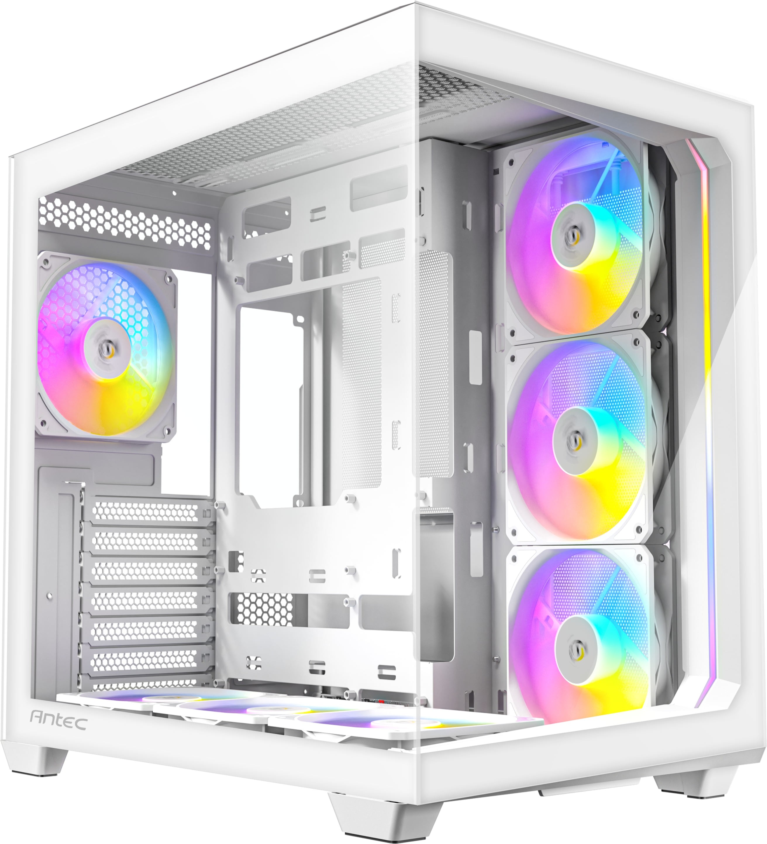 Antec C5 ARGB Tempered Glass Steel White ATX Mid-Tower Desktop Chassis