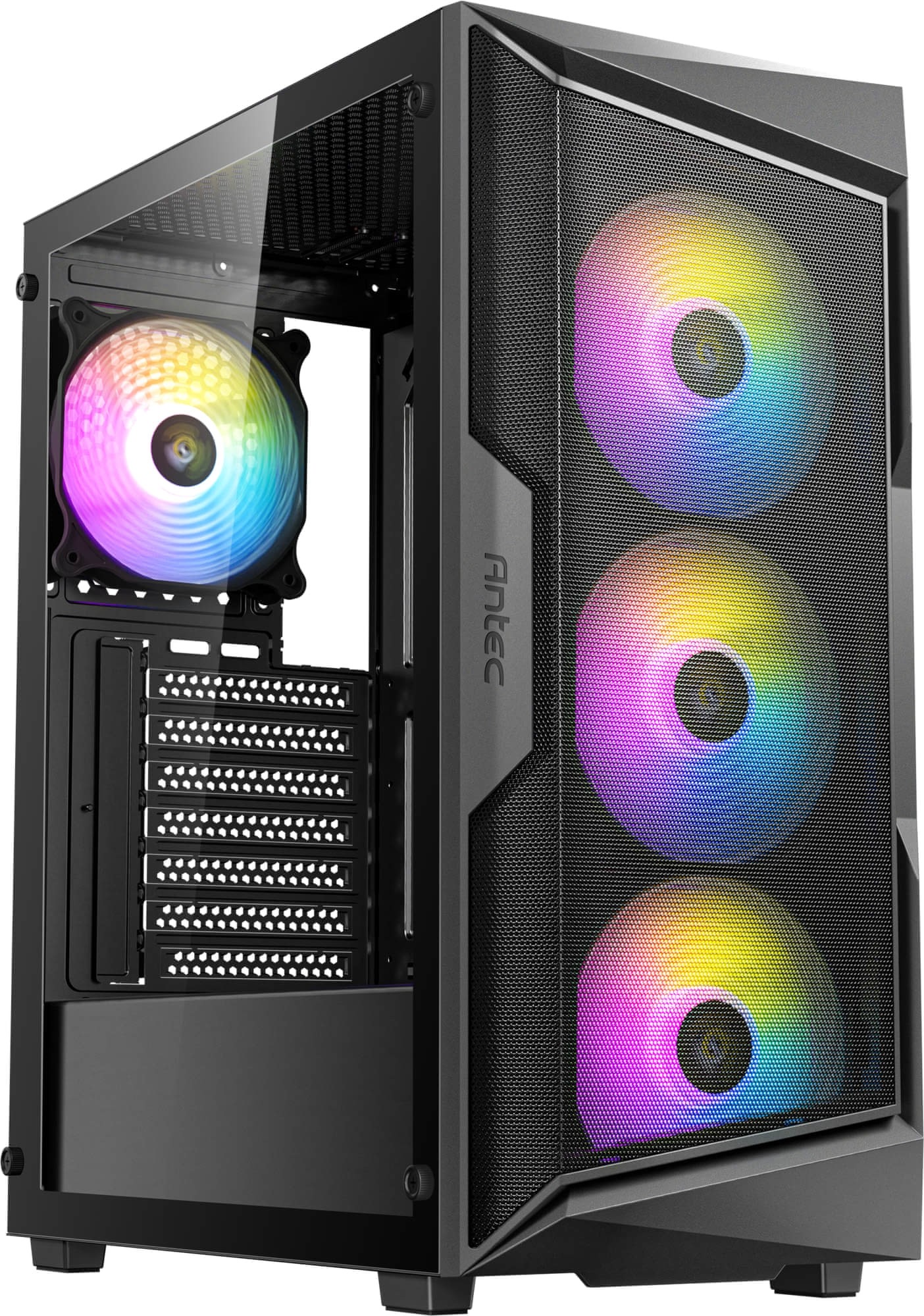 Antec AX61 ELITE ARGB Windowed Tempered Glass Black Mesh ATX Mid-Tower Desktop Chassis
