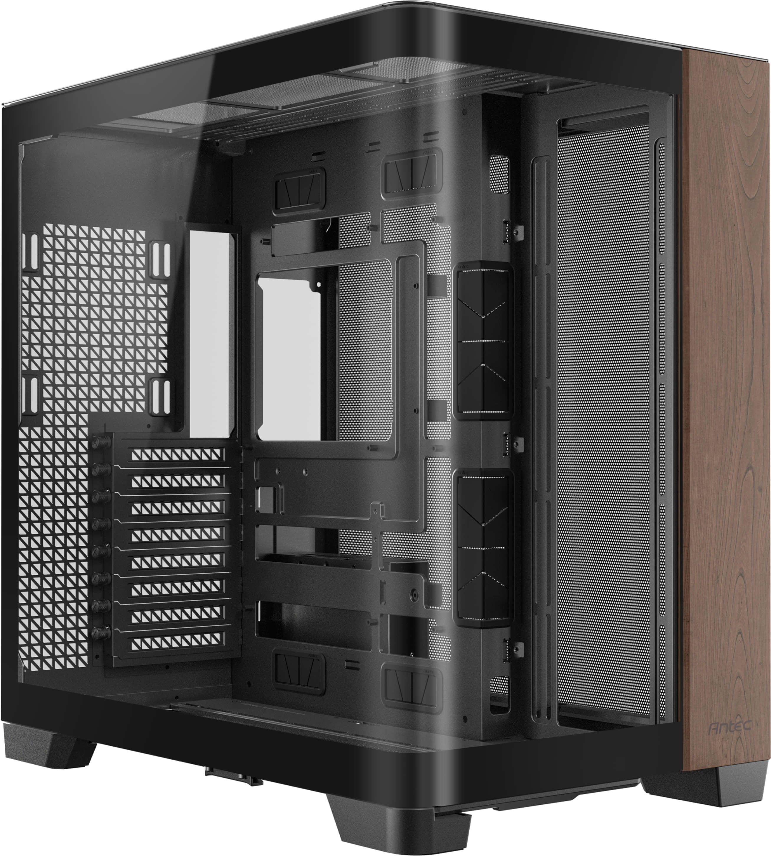 Antec C8 Curve Wood Constellation Black Clear Tempered Glass E-ATX Full Tower Desktop Chassis