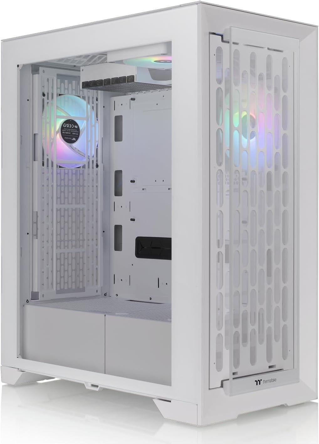 Thermaltake CA-1X8-00F6WN-01 CTE T500 TG ARGB Tempered Glass Snow SPCC CTE Full Tower Desktop Chassis