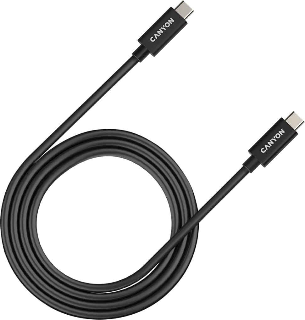 Canyon UC-44 1 Meter USB 4.0 Thunderbolt 4 40Gbps DisplayPort 240W E-MARK Chip USB Type-C to USB Type-C Cable
