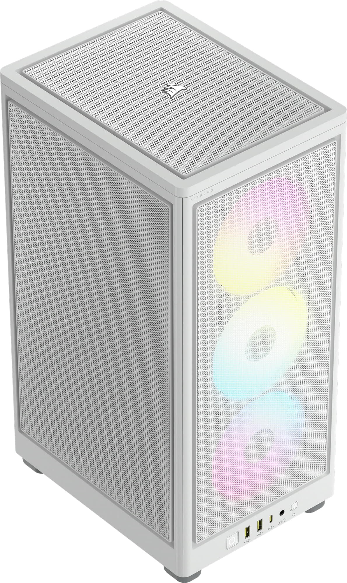 Corsair CC-9011247 2000D iCUE RGB AIRFLOW Mesh Inverted White Mini-ITX Small Form Factor Chassis