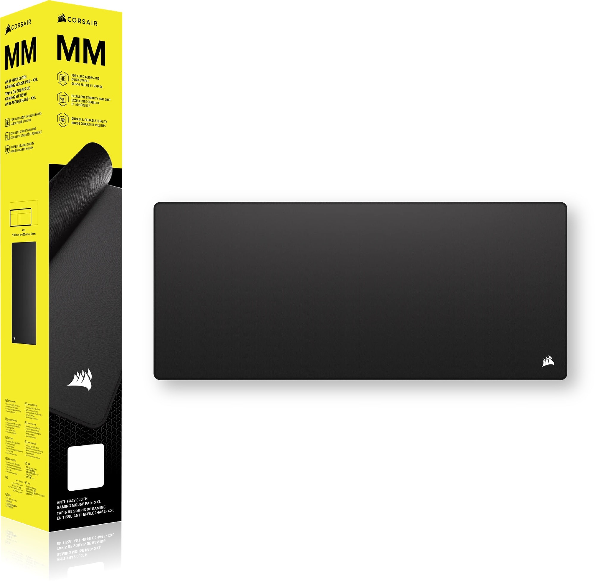 Corsair CH-941D070-WW MM Anti-Fray Cloth 930x400mm XXL Black Mouse Pad