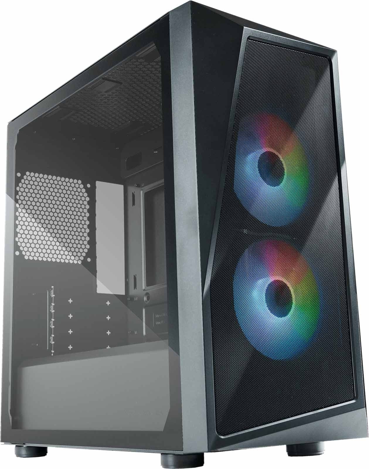 Cooler Master CP320-KGNN-S00 CMP 320 Tempered Glass Black Micro ATX Mid Tower Desktop Chassis