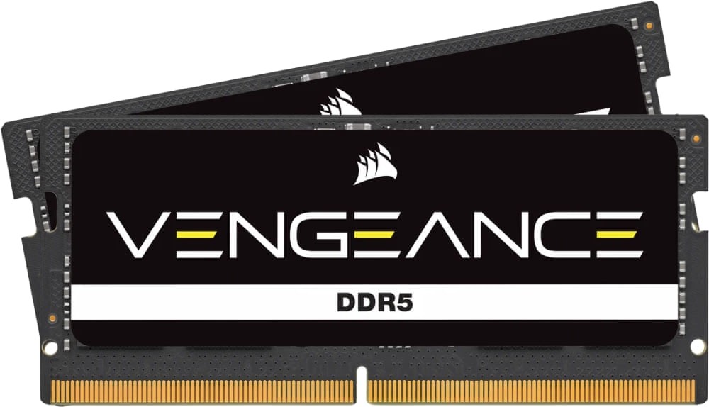 Corsair CMSX64GX5M2A4800C40 VENGEANCE 64GB (2x32GB) DDR5-4800MHz CL40 1.1V Black SO-DIMM Notebook Memory