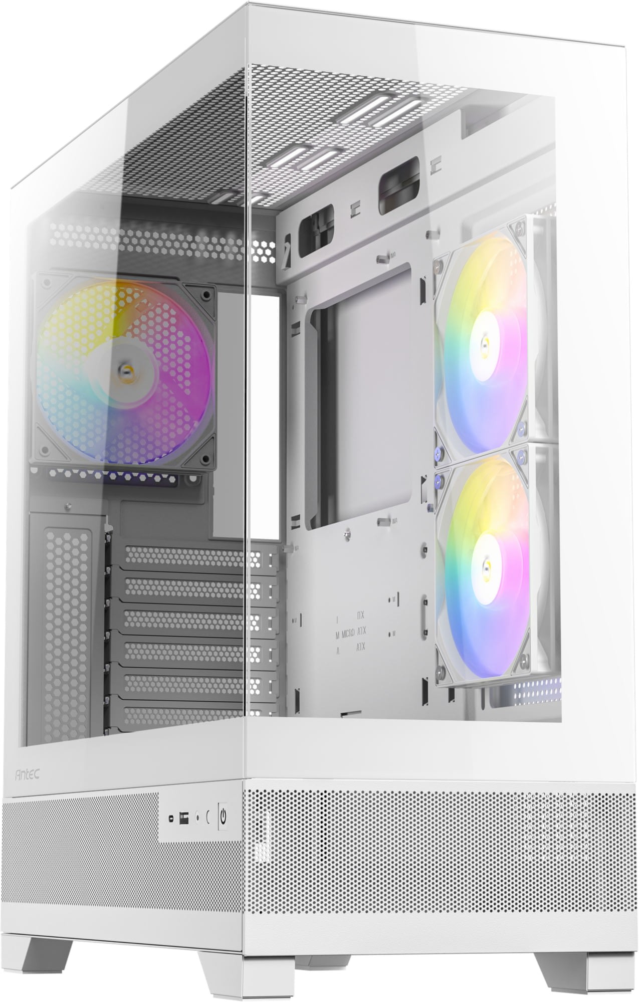 Antec CX700 ARGB WHITE Clear Tempered Glass Steel White ATX Mid-Tower Desktop Chassis