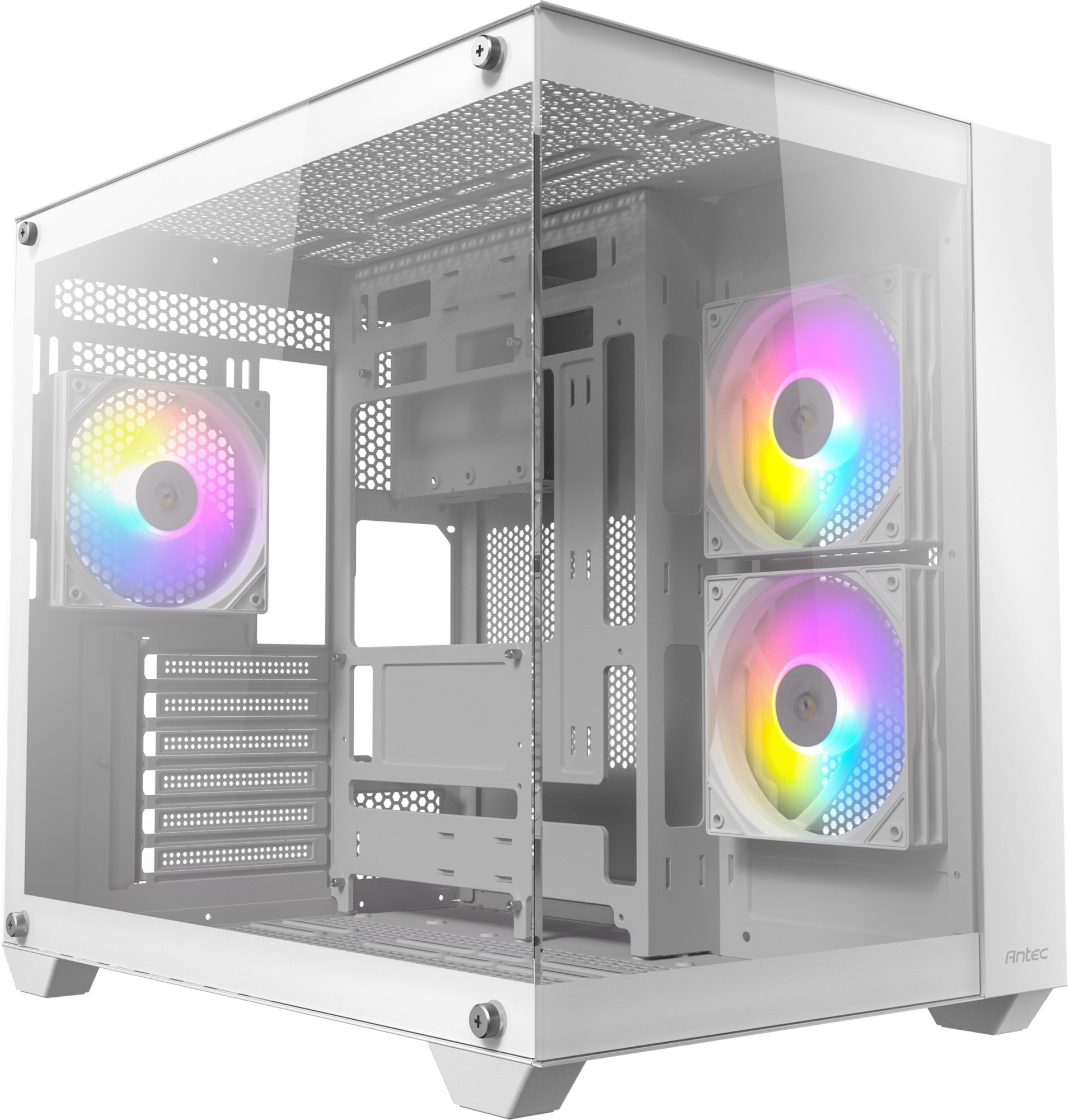 Antec CX800 ARGB Tempered Glass Steel White ATX Mid-Tower Desktop Chassis