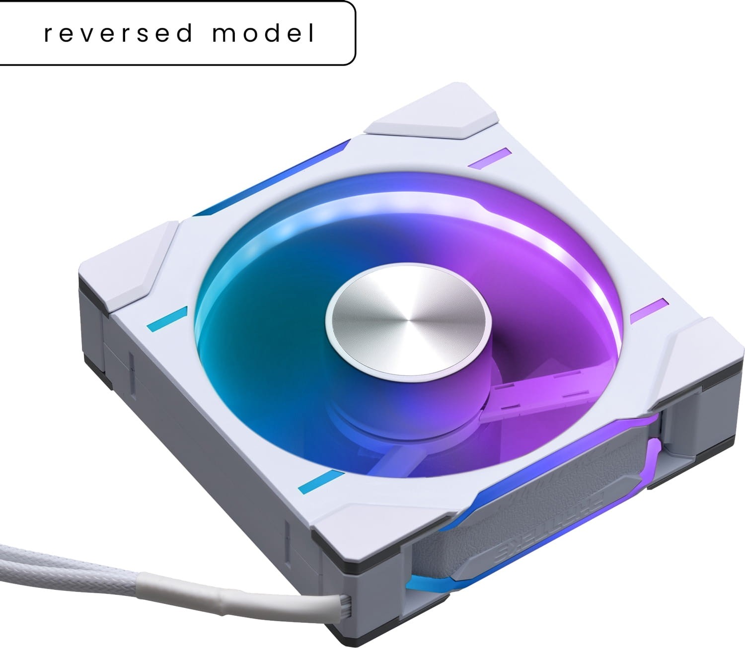 Phanteks PH-F120D30R_DRGB_PWM_WT01 D30-120 D-RGB 120mm PWM Reversed White Case Fan