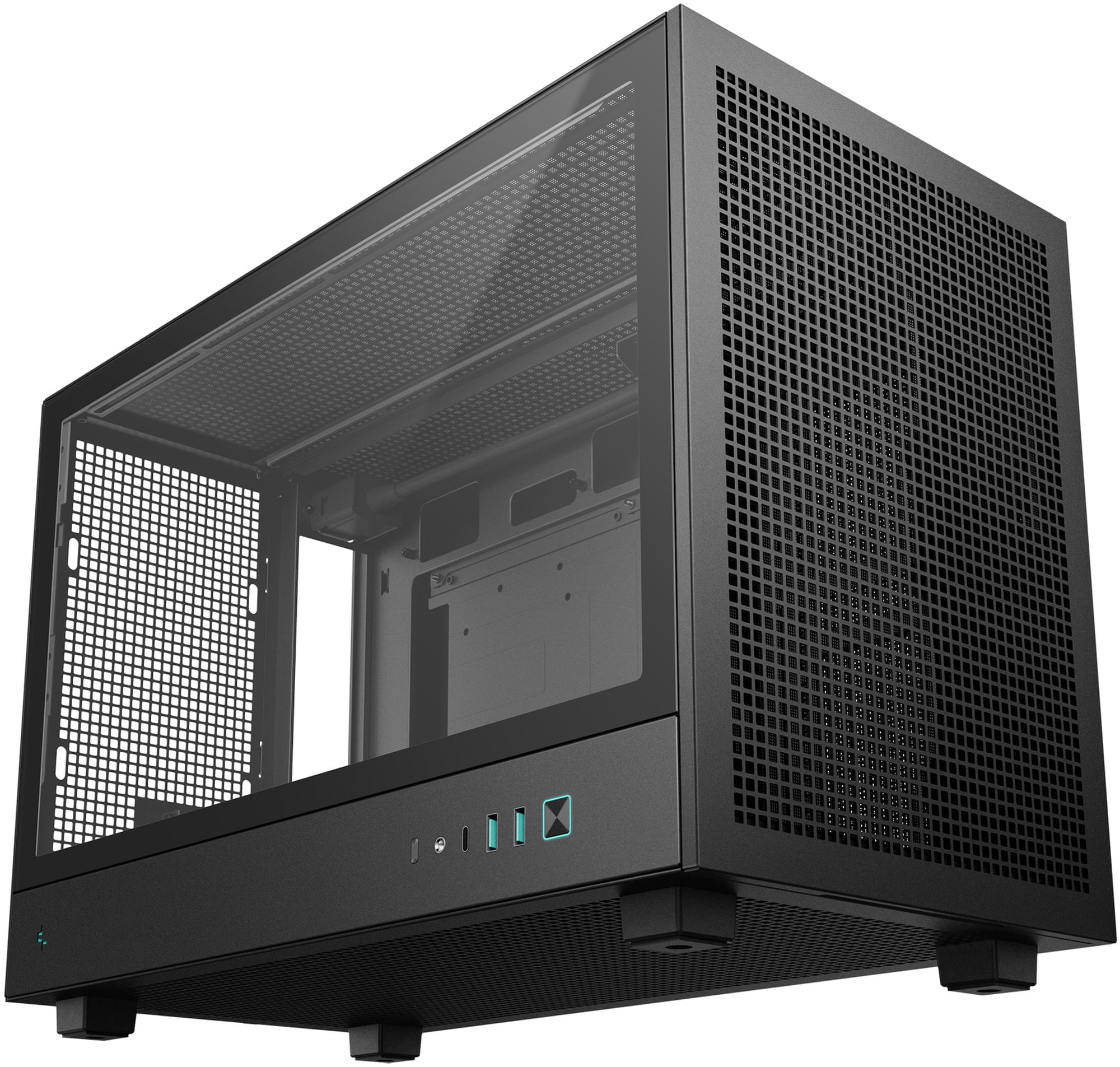 DeepCool R-CH260-BKNGM0-G-1 CH260 Steel Mesh Black Micro-ATX Mini-Tower Desktop Chassis