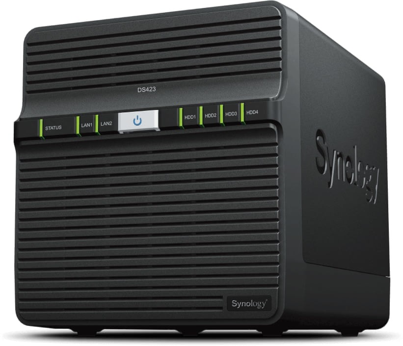 Synology DS423 DiskStation 4-Bay 3.5" SATA Realtek RTD1619B 1.7GHz 4-Core 2GB (On-Board) DDR4 Gigabit Ethernet Barebones NAS Enclosure