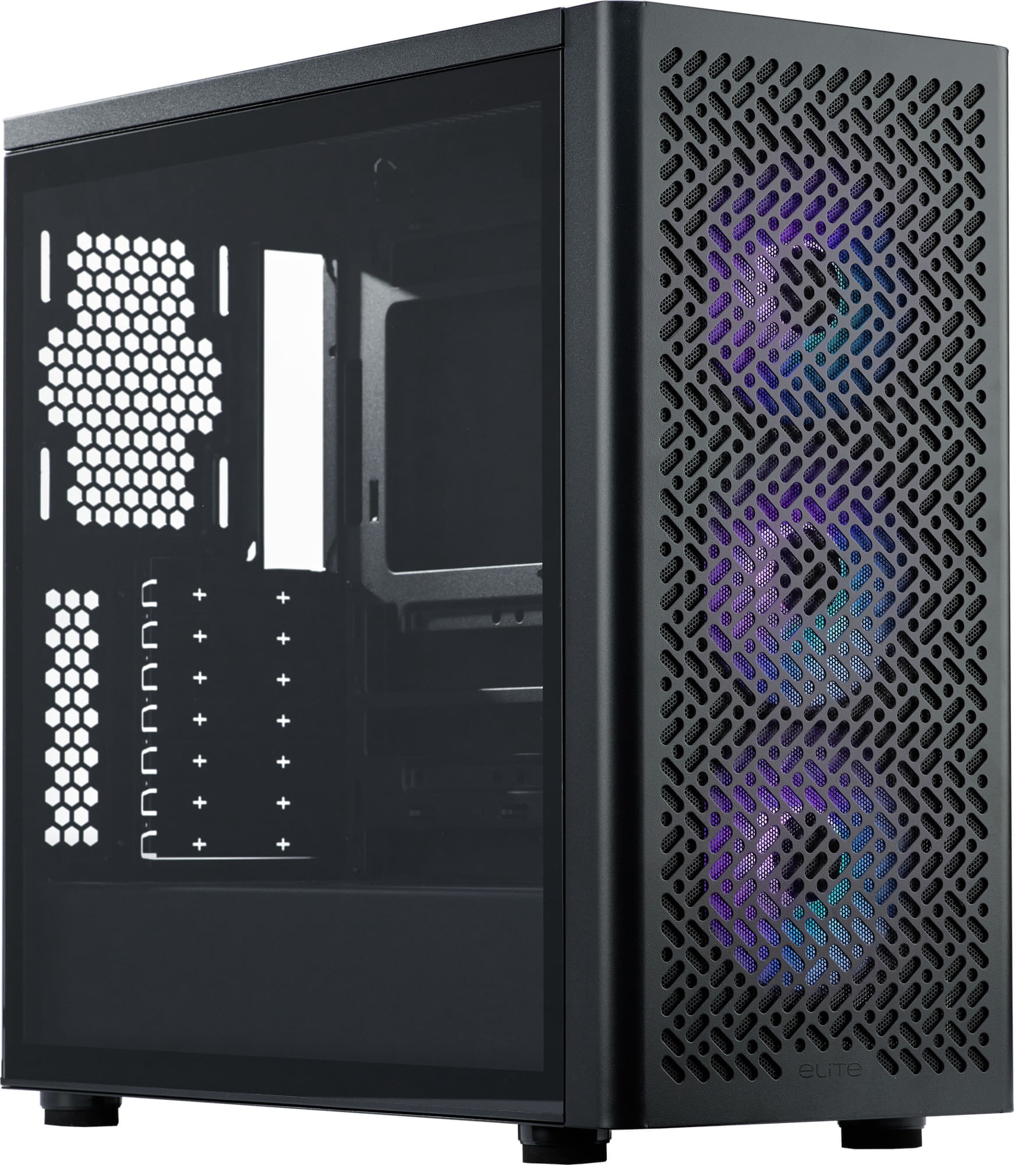Cooler Master E502-KGNN-S00 Elite 502 ARGB Tempered Glass Steel Black ATX Mid-Tower Desktop Chassis