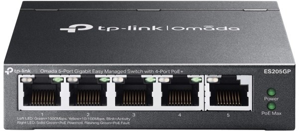 TP-Link Omada ES205GP 5-Port Gigabit 4-Port PoE+ Managed Switch