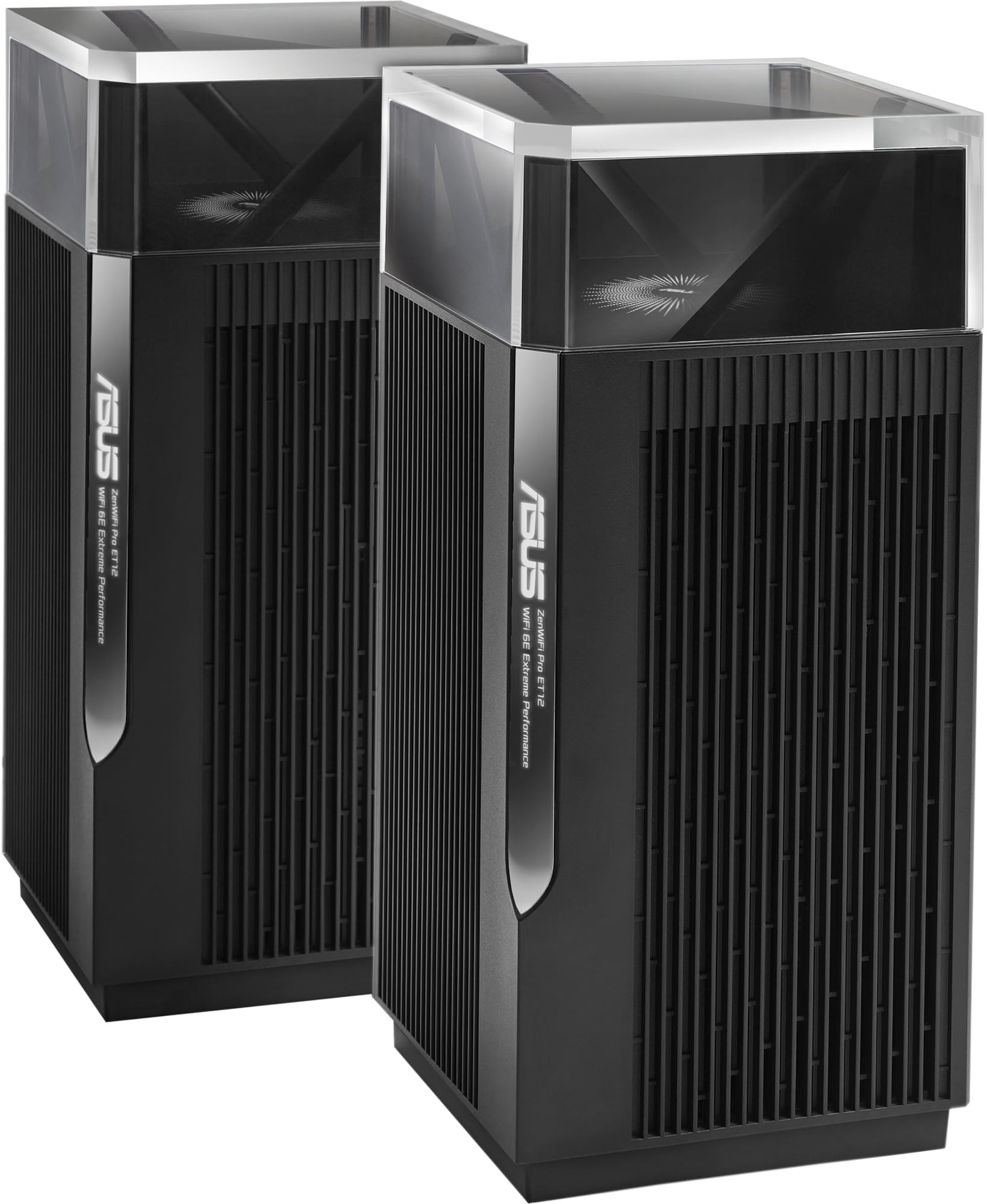 ASUS ZenWiFi Pro ET12 AXE11000 WiFi 6E Tri-Band AiMesh 2.5 Gigabit Wireless Router Node - 2 Pack