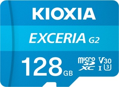 Kioxia LMEX2L128GG2 EXCERIA G2 128GB V30 U3 A1 UHS-I MicroSDXC Memory Card