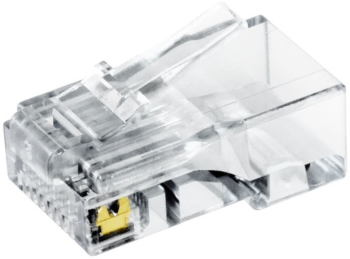 LinkQage NET-CAT5-CON-LQ Clear Closed-End RJ-45 Cat5 Connector