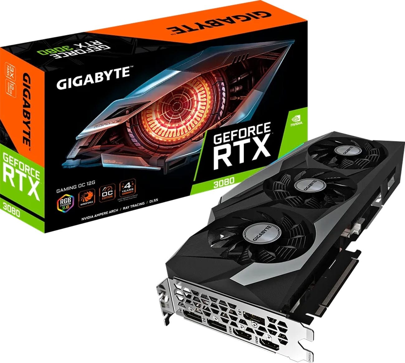 Gigabyte GeForce RTX 3080 Gaming OC GV-N3080GAMING OC-12GD 12GB GDDR6X 384-bit PCI-E 4.0 Desktop Graphics Card (Lite Hash Rate)