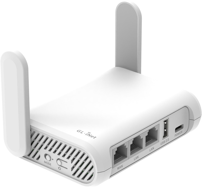 GL.iNet GL-SFT1200 Opal AC1200 WiFi 5 Dual-Band Gigabit Ethernet Compact Wireless Travel Router