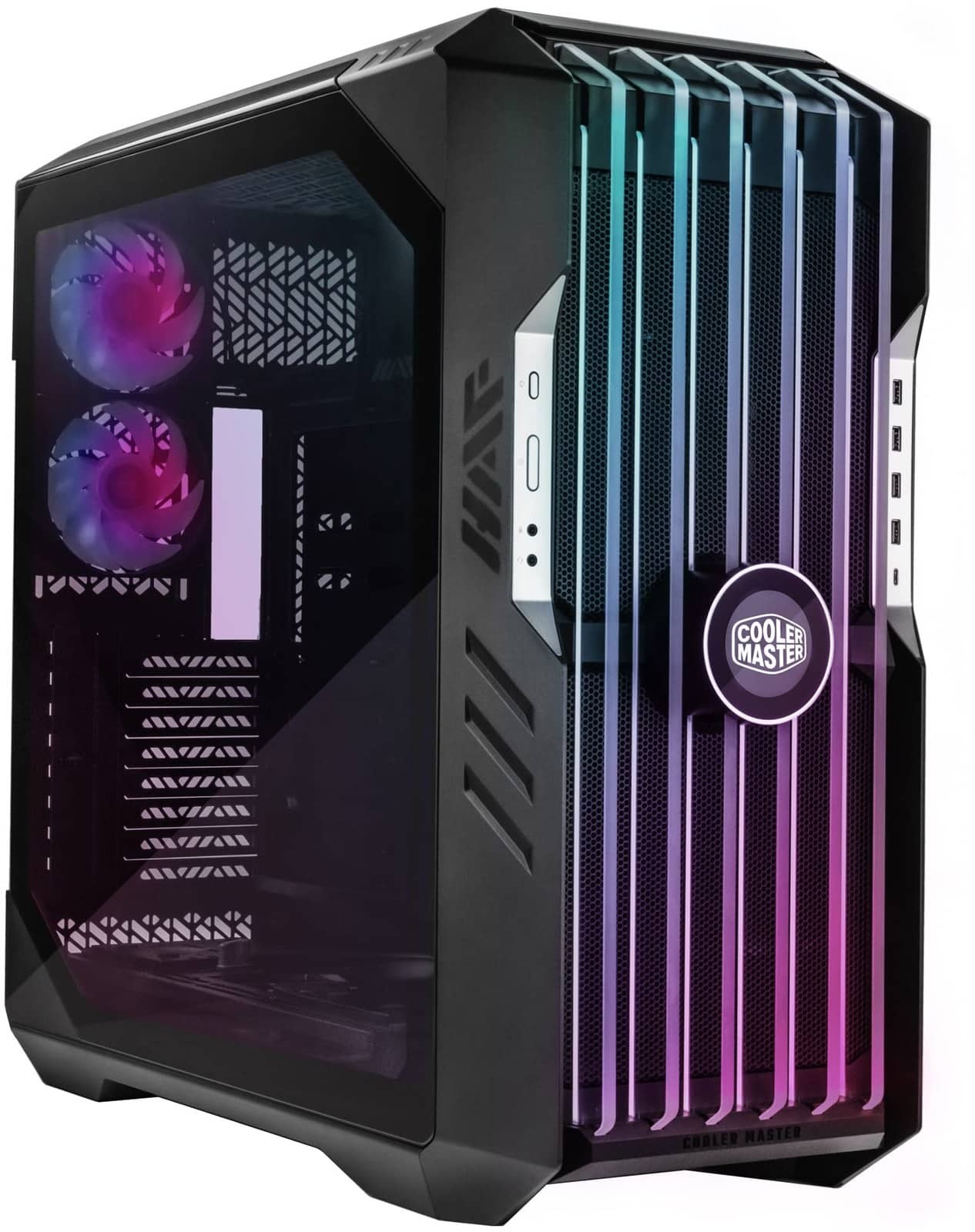 Cooler Master H700E-IGNN-S00 HAF 700 EVO Tempered Glass Titanium Grey Steel E-ATX Full Tower Desktop Chassis