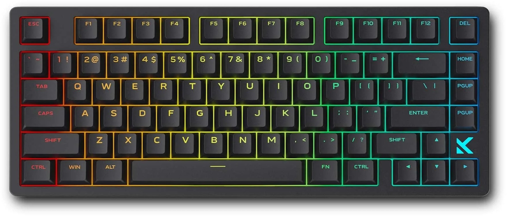 MCHOSE HW-JET75-1 JET 75 Kailh Magnetic God Switch Black 75% Wired RGB Mechanical Gaming Keyboard