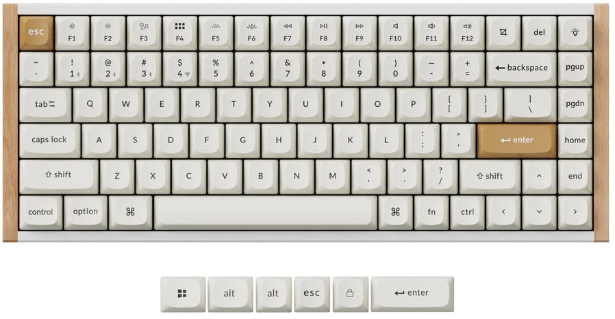 Keychron K2H-Q1 K2 HE Special Edition QMK 75% Compact RGB Gateron Double-Rail Magnetic Switch White Aluminium Wireless Mechanical Keyboard
