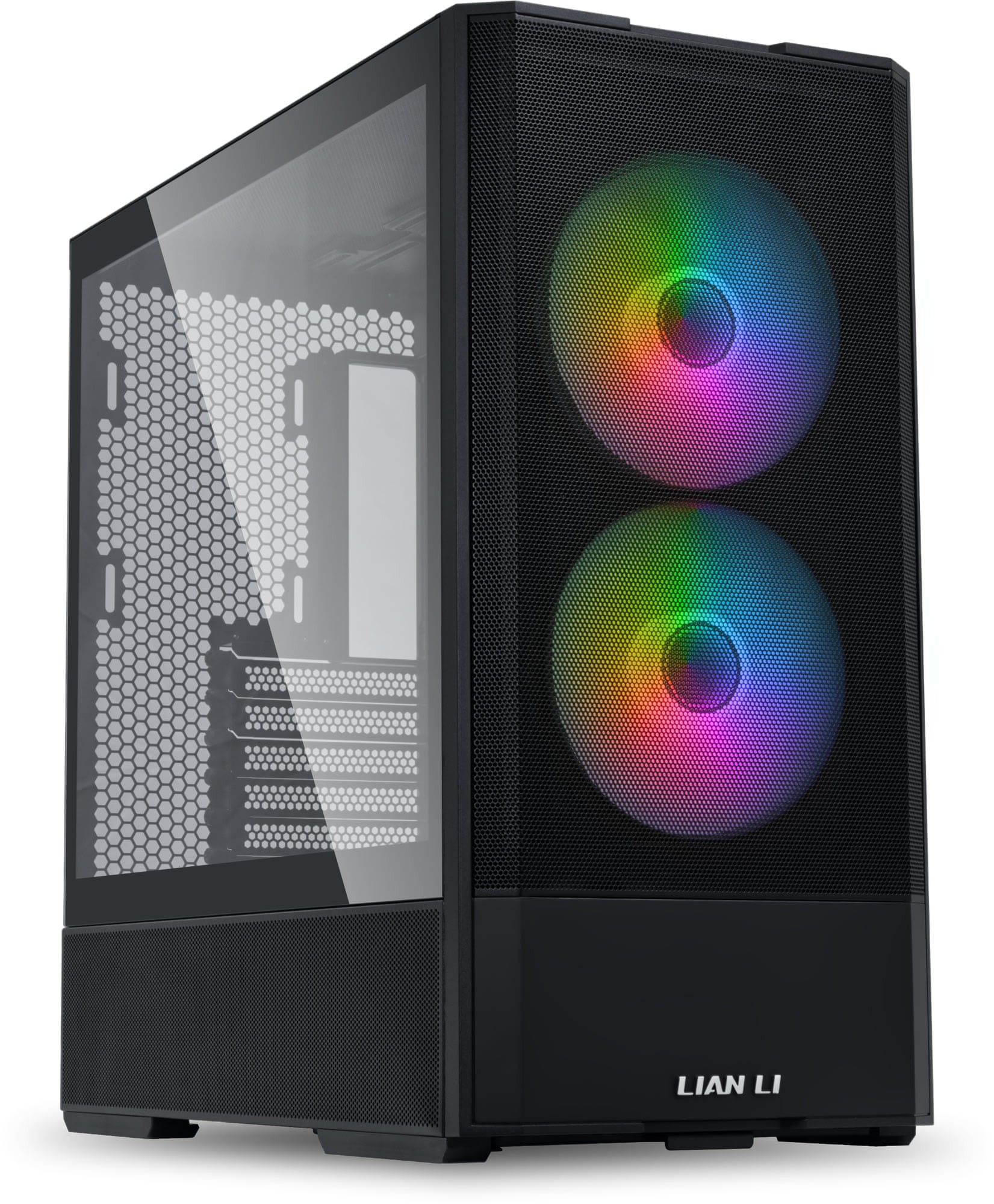 Lian Li G99.LAN207RX.00 LANCOOL 207 MESH ARGB Clear Tempered Glass Black Steel ATX Mid-Tower Desktop Chassis