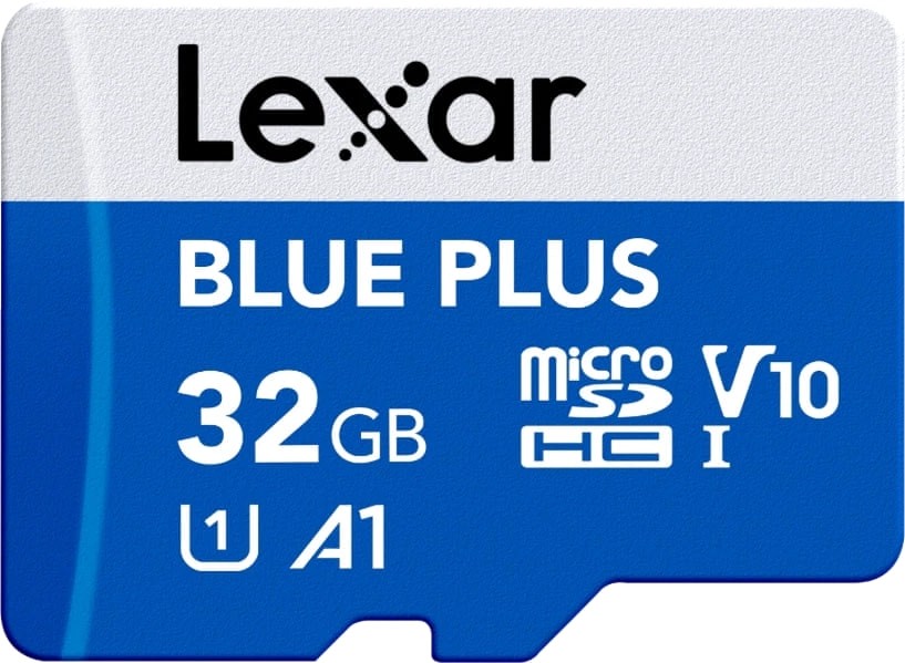 Lexar LMSBLPL032G-BNANG BLUE PLUS 32GB V10 A1 UHS-I MicroSDXC Card