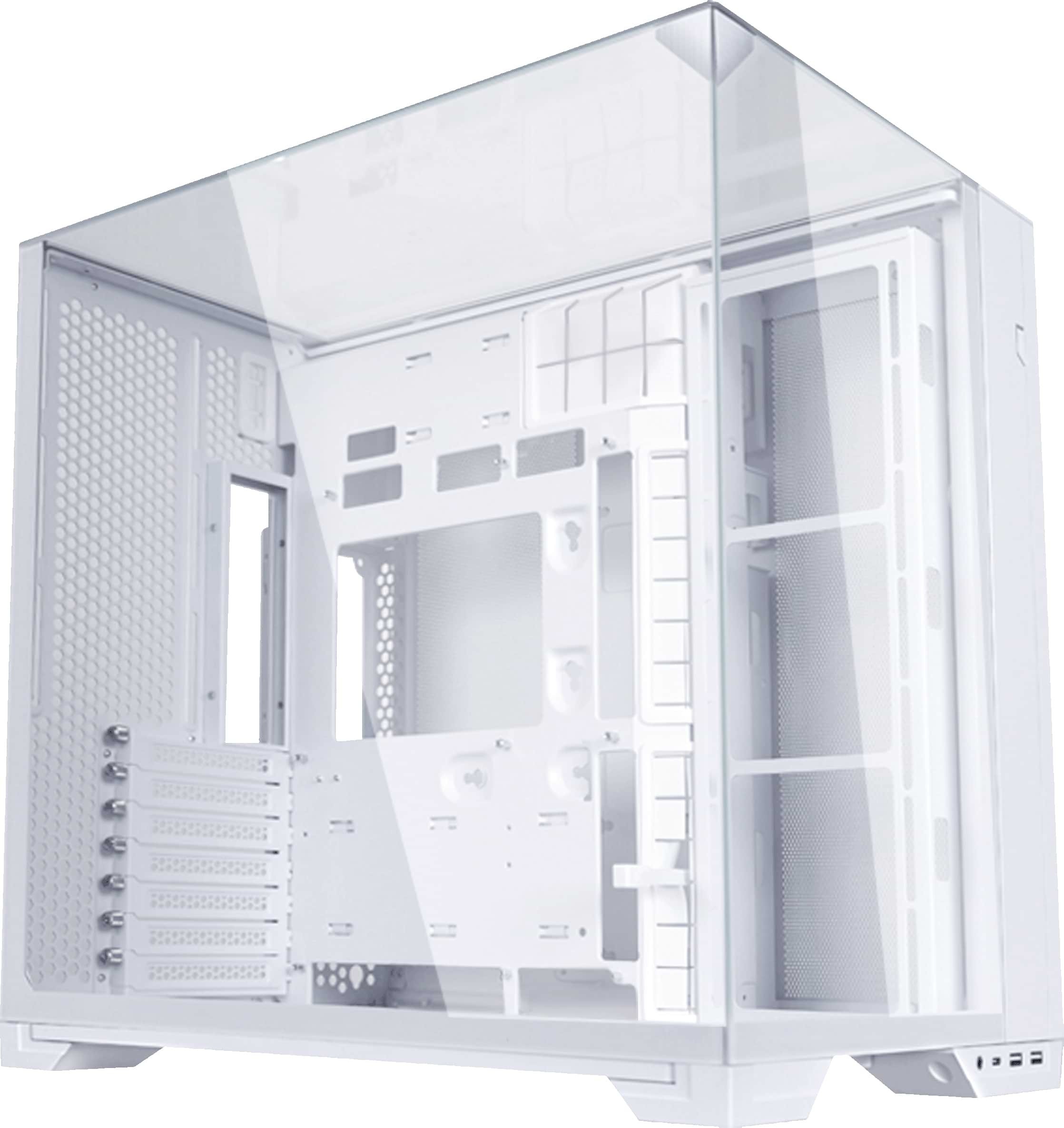 Lian Li G99.O11VPW.00 O11 Vision Compact Clear Tempered Glass White Steel E-ATX Mid-Tower Desktop Chassis