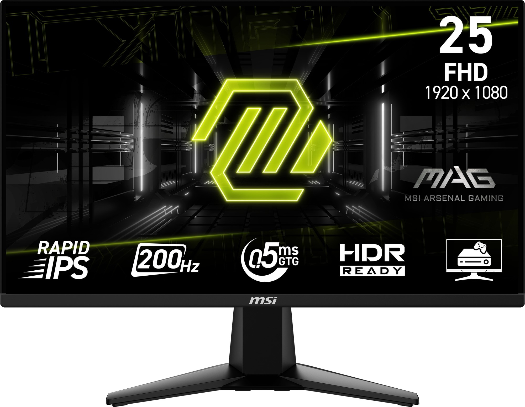 MSI MAG 255F E20 24.5" Full HD (1920x1080) 200Hz 0.5ms Rapid IPS Black Gaming Desktop Monitor