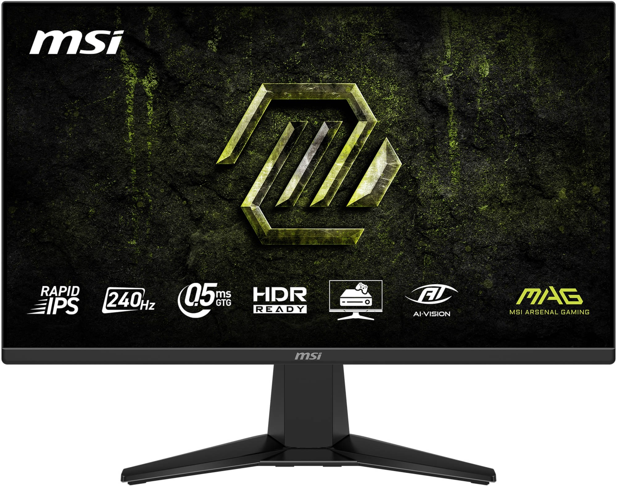 MSI MAG 255F X24 24.5" Full HD (1920x1080) 240Hz 0.5ms Rapid IPS Black Gaming Desktop Monitor