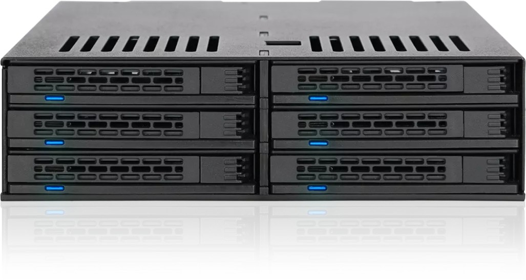 Icy Dock MB326SP-B ExpressCage 5.25" to 6x 2.5" SATA Hot-Swap Hard Drive Bay