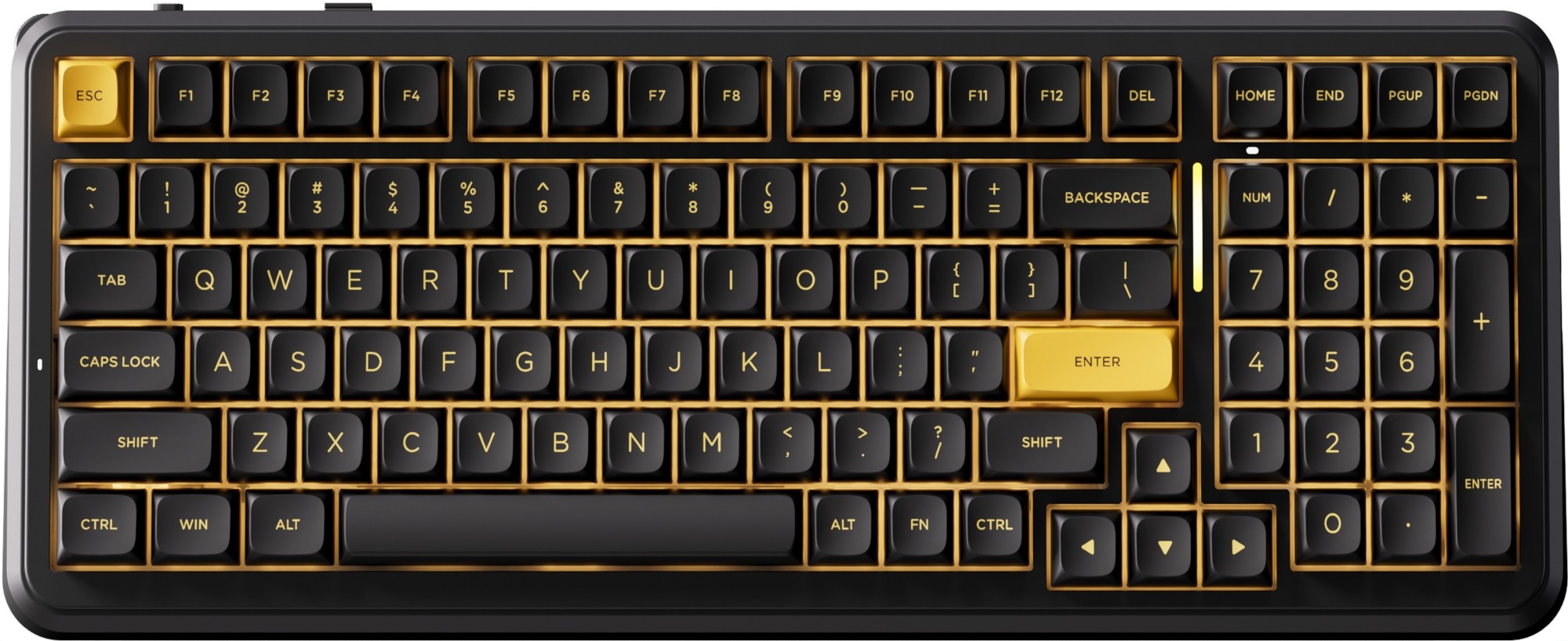 MCHOSE MC-K99V3-7 K99 V3 98% RGB Icy Creamsicle Switch Black Gold Wireless Mechanical Keyboard