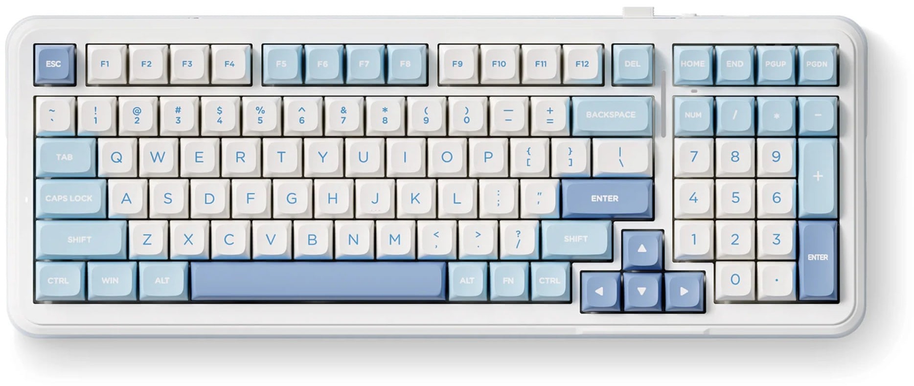 MCHOSE MC-K99-5A 98% Compact RGB Icy Creamsicle Switch Sky Blue Wireless Mechanical Gaming Keyboard