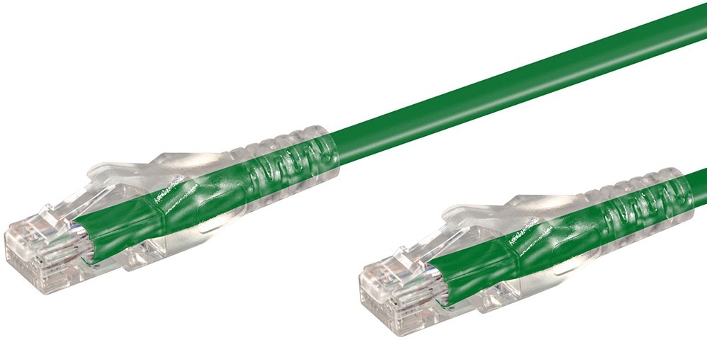 LinkQnet 	NET-CAT6-GN-30M-LQ 30m CAT6 RJ-45 U/UTP Anti-Snag Moulded PVC Green Network Cable