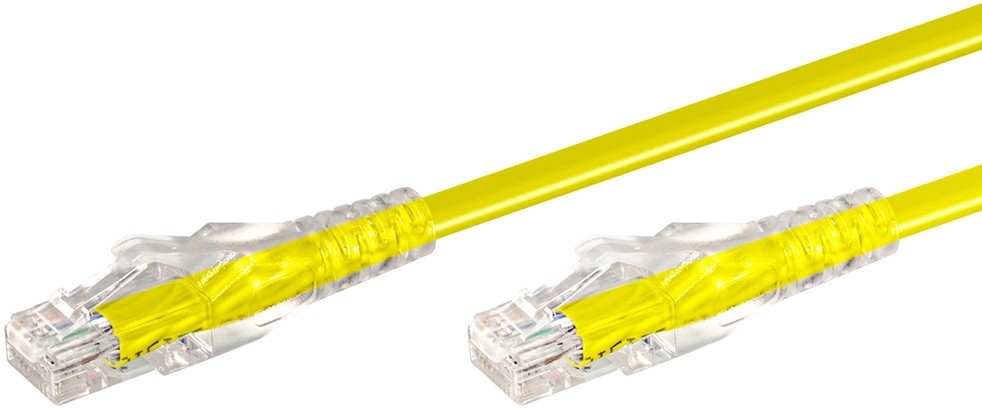 LinkQnet NET-CAT6-Y-30M-LQ 30m CAT6 RJ-45 U/UTP Anti-Snag Moulded PVC Yellow Network Cable