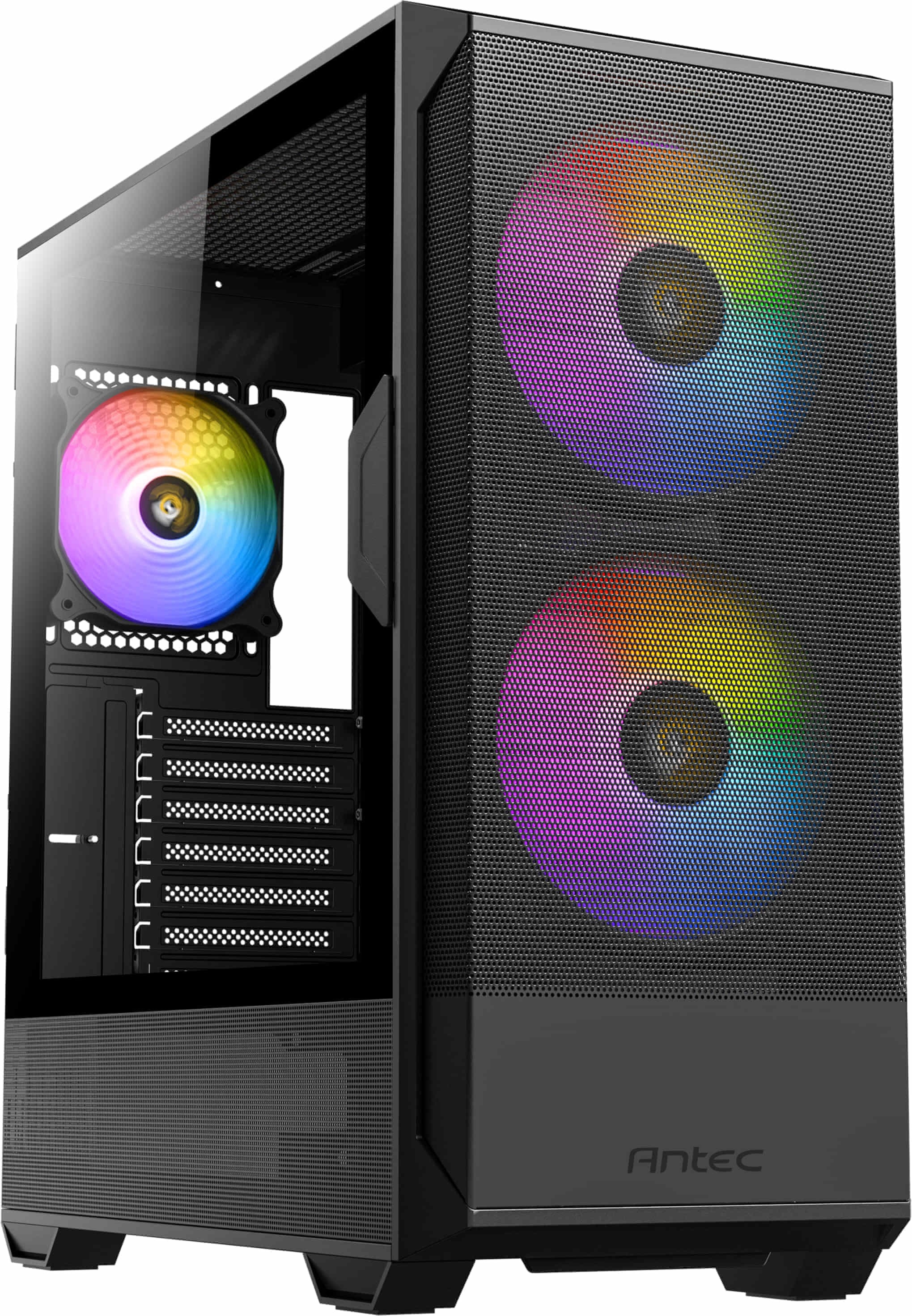 Antec NX416L Tempered Glass Steel Black Mid-Tower ATX Desktop Chassis