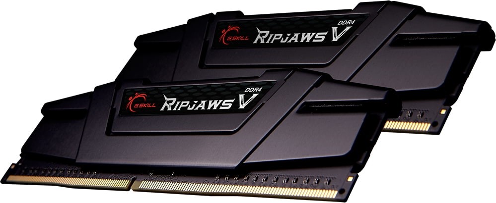 G.Skill F4-3200C16D-64GVK Ripjaws V 64GB (2x32GB) DDR4-3200MHz CL16 1.35V Black Desktop Memory