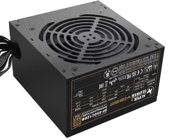 Super Flower SF-650C12DB COMBAT DB 650W 80 Plus Bronze Non-Modular Black ATX Desktop Power Supply