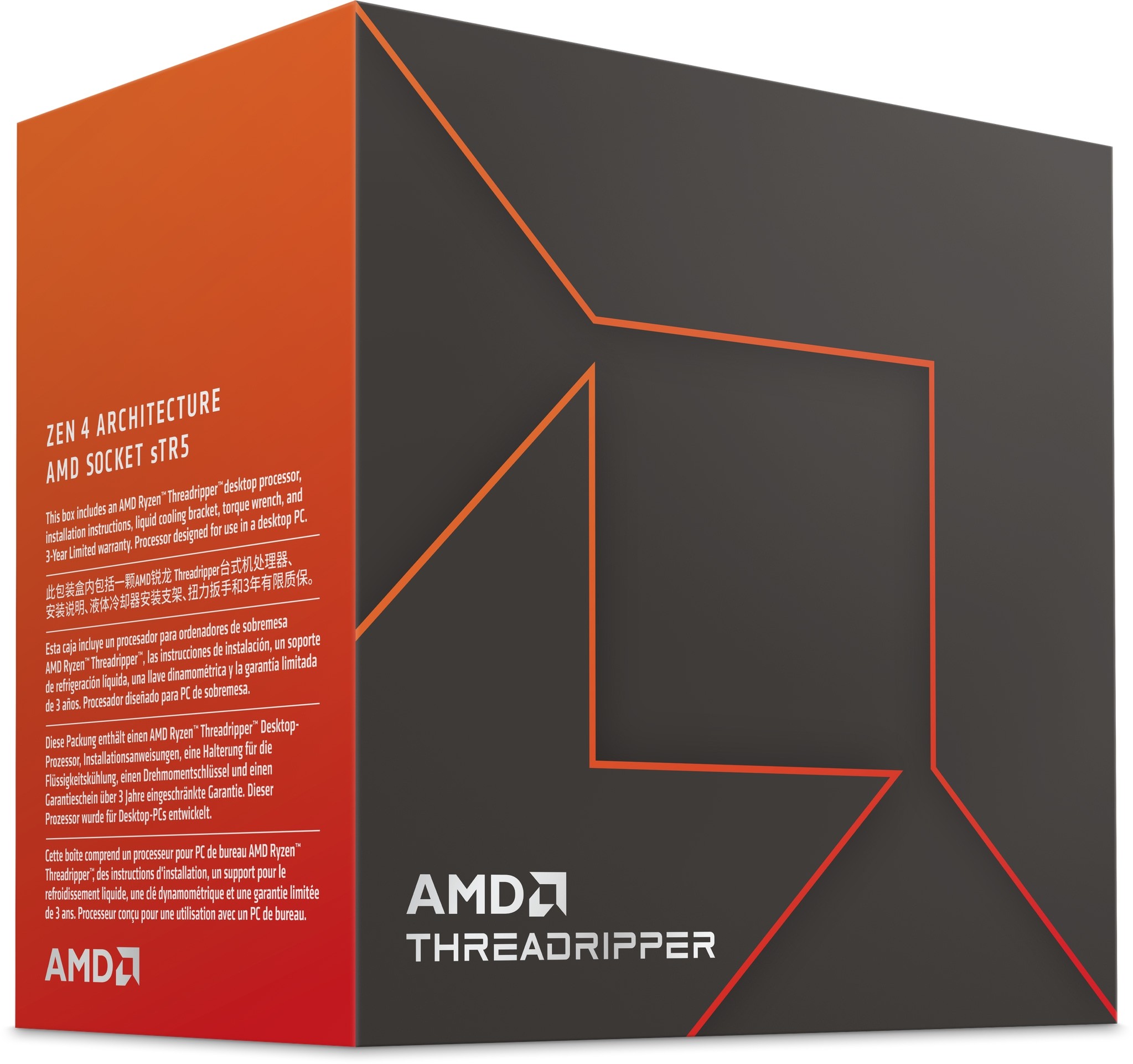 AMD 100-100001352WOF Ryzen Threadripper 7960X 5.30GHz 24-Core Zen 4 Socket STR5 Desktop CPU - Cooler Not Included