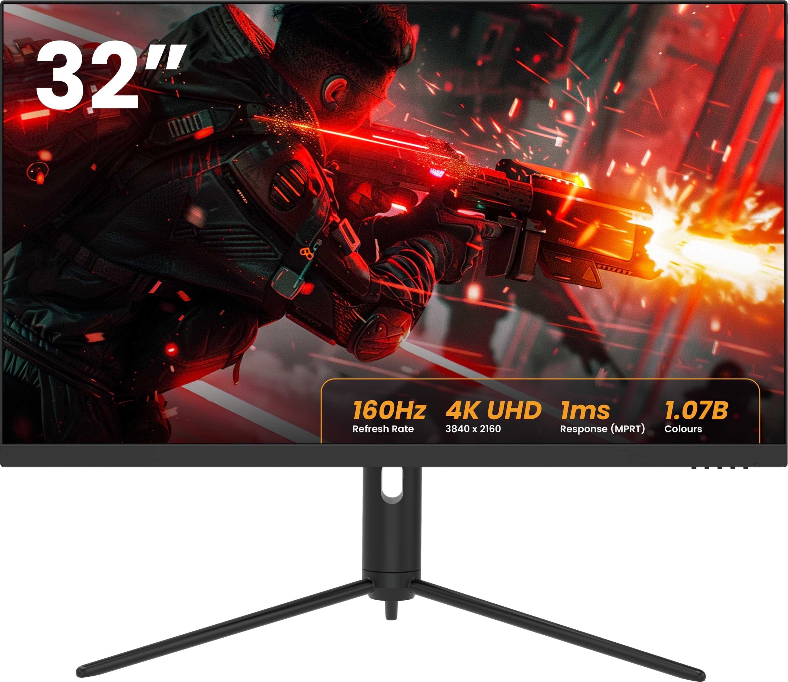 WootVision 32U I160 32" UHD 4K (3840x2160) 160Hz 1ms IPS FreeSync Gaming Desktop Monitor