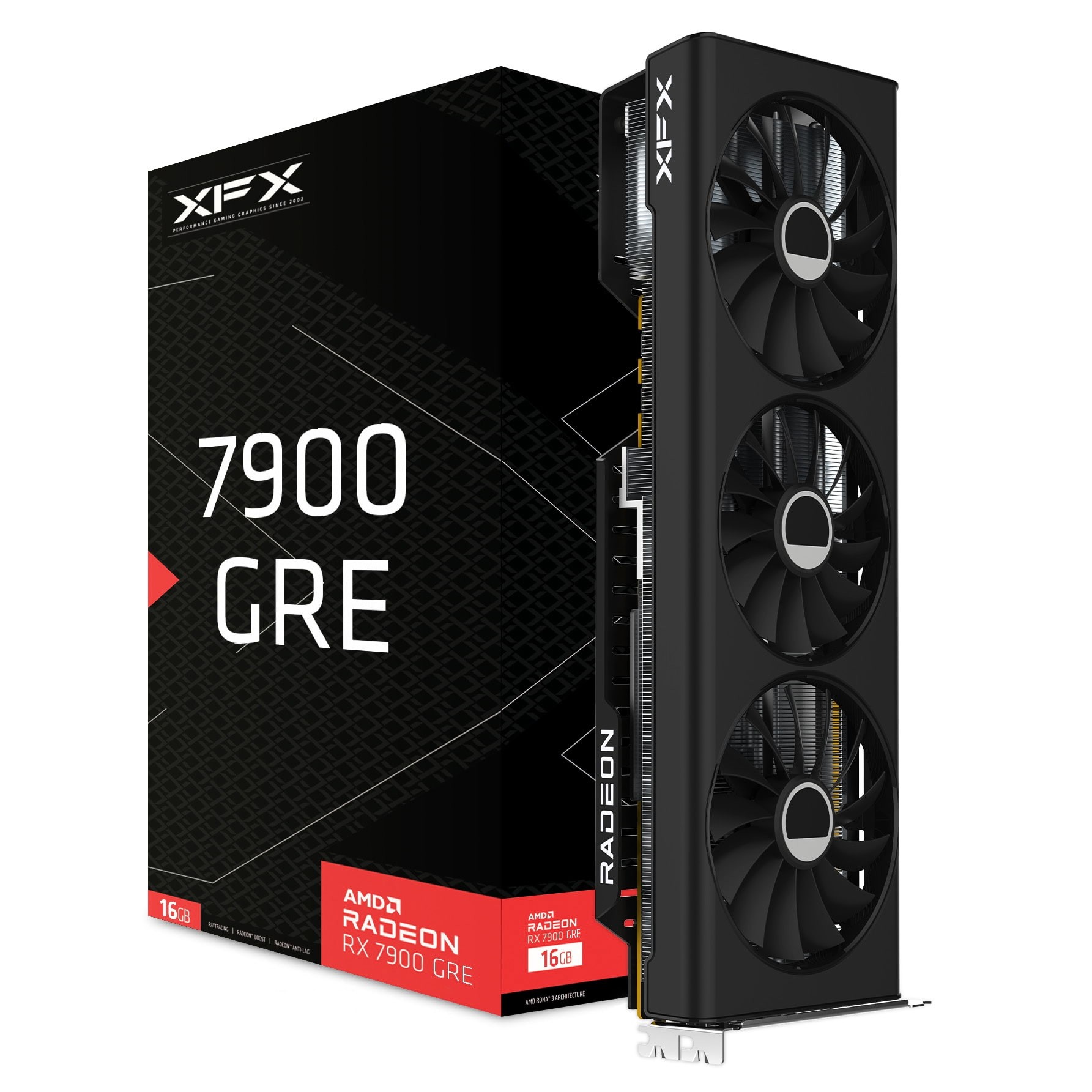 XFX Radeon RX 7900 GRE MERC Gaming RX-79GMERCB9 16GB GDDR6 256-bit PCI-E 4.0 Desktop Graphics Card