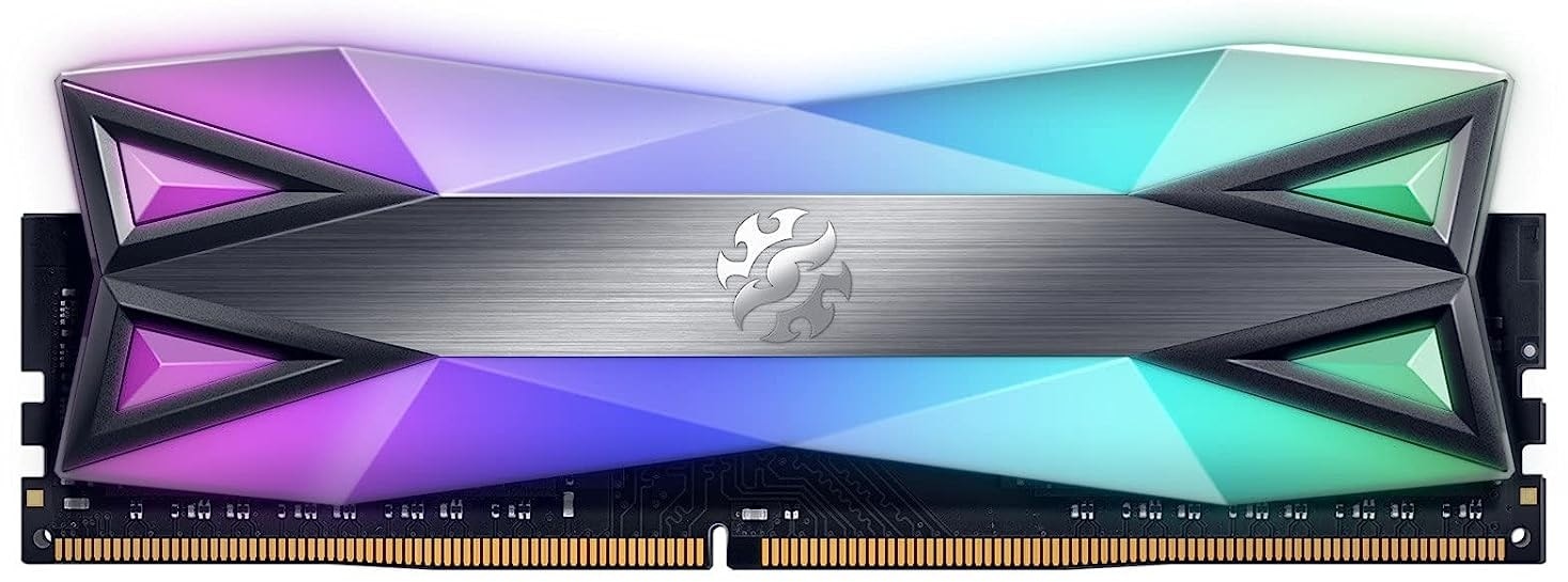 XPG AX4U32008G16A-ST60 SPECTRIX D60G 8GB (1x8GB) DDR4-3200MHz CL16 1.35V Black Desktop Memory