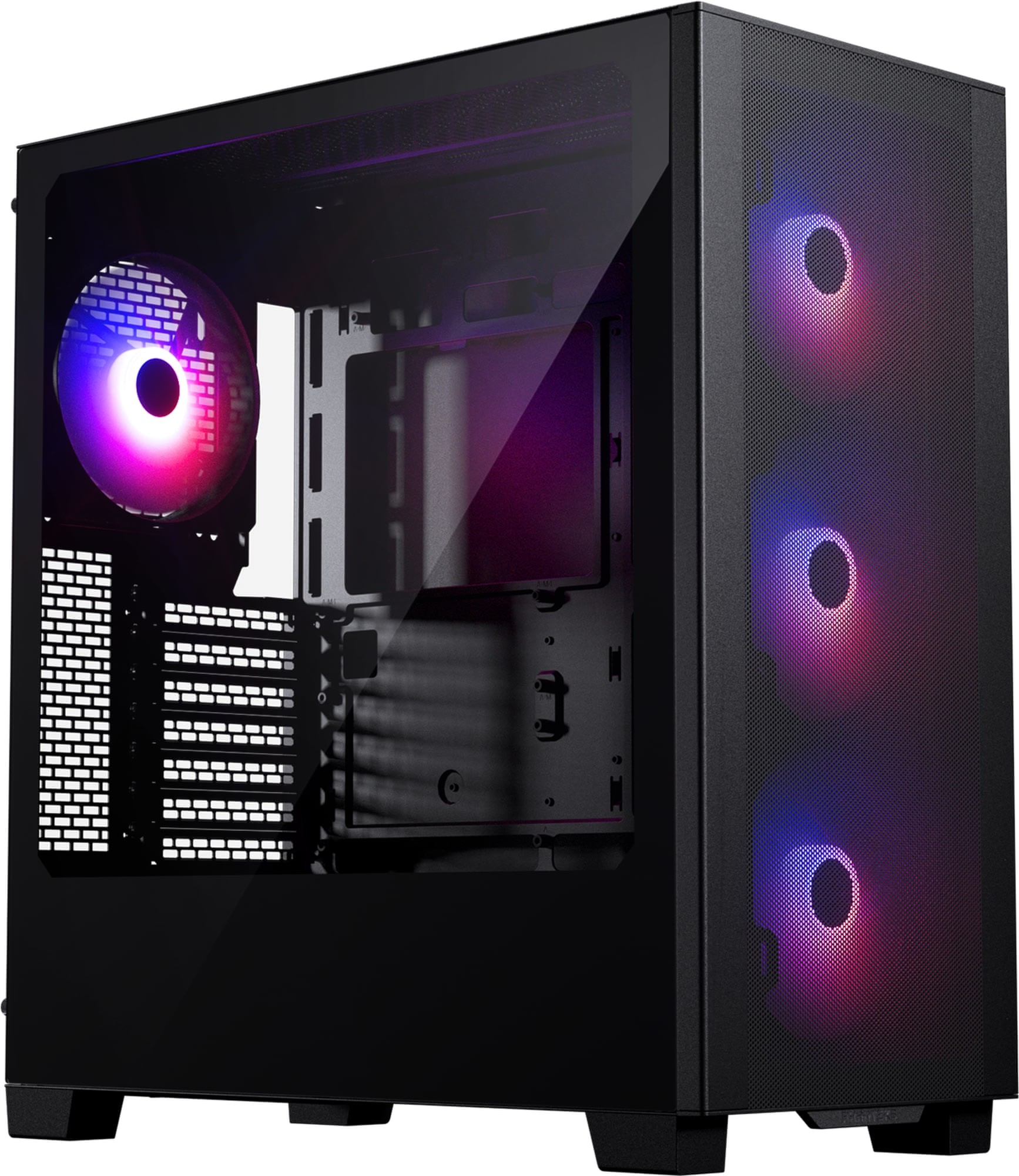 Phanteks PH-XT523P1_DBK01 XT PRO ULTRA BLACK D-RGB Clear Tempered Glass Black Steel ATX Mid-Tower Desktop Chassis