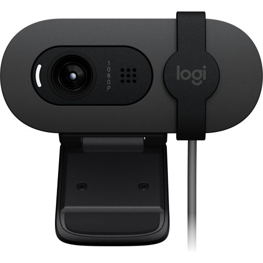 Logitech 960-001585 Brio 100 2.0MP Full HD 1080P Graphite USB 5Gbps Type-A Webcam