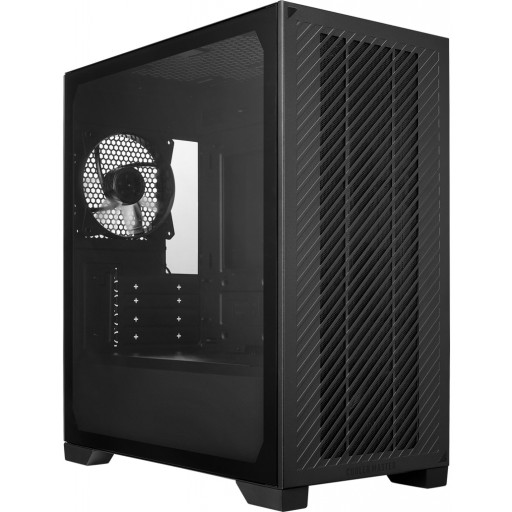 Cooler Master E301L-KGNN-S00 ELITE 301 LITE Tempered Glass Steel Black Micro-ATX Mini-Tower Desktop Chassis