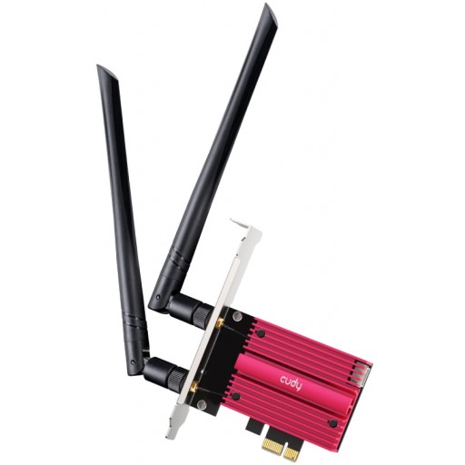 Cudy WE3000S AX5400 Tri-Band 2x2 MU-MIMO WiFi 6E PCI-E Wireless Adapter