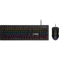 MSI FORGE GK300 COMBO RGB Wired Black Blue Switch Mechanical Gaming Keyboard & Mouse Combo