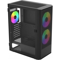 Montech X2 Plus Tempered Glass Black ATX Mid Tower Desktop Chassi...