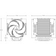 ARCTIC ACFRE00133B Freezer 4U-M Rev.2 sTR5 SP6 Dual 120mm Single Tower Workstation CPU Air Cooler